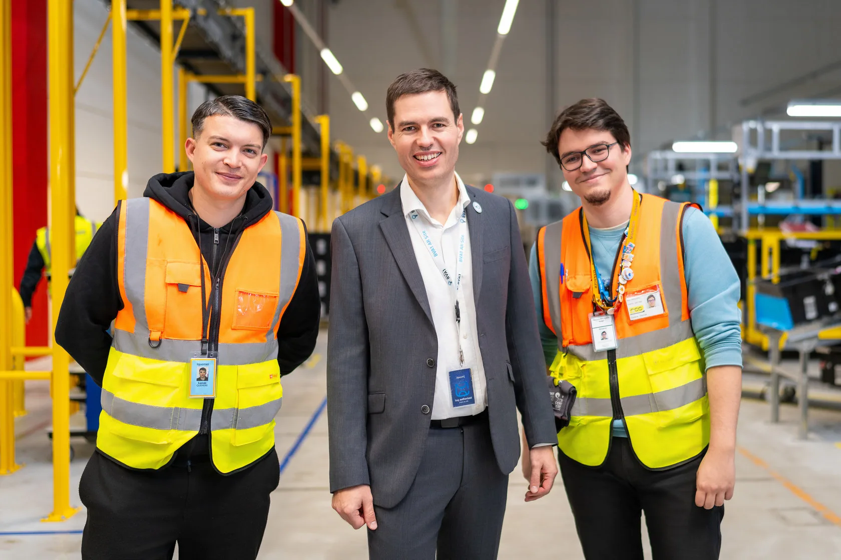 Reportage d'un site logistique Amazon