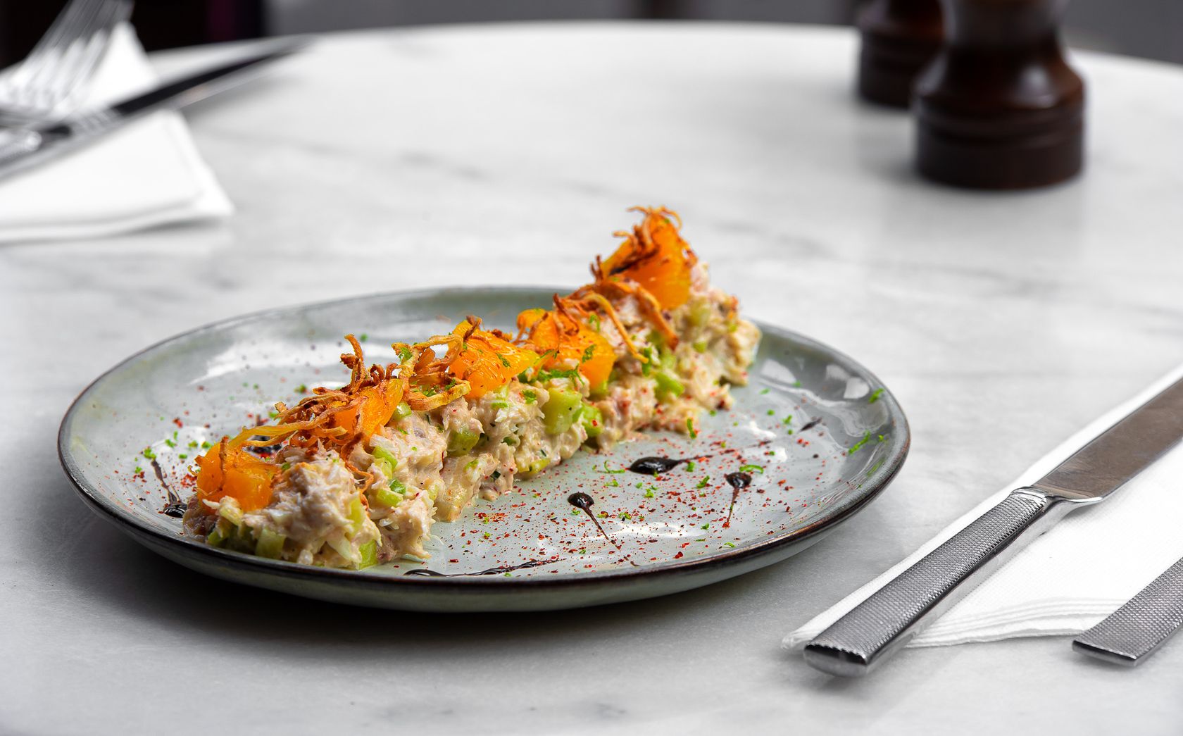 Dish in a restaurant