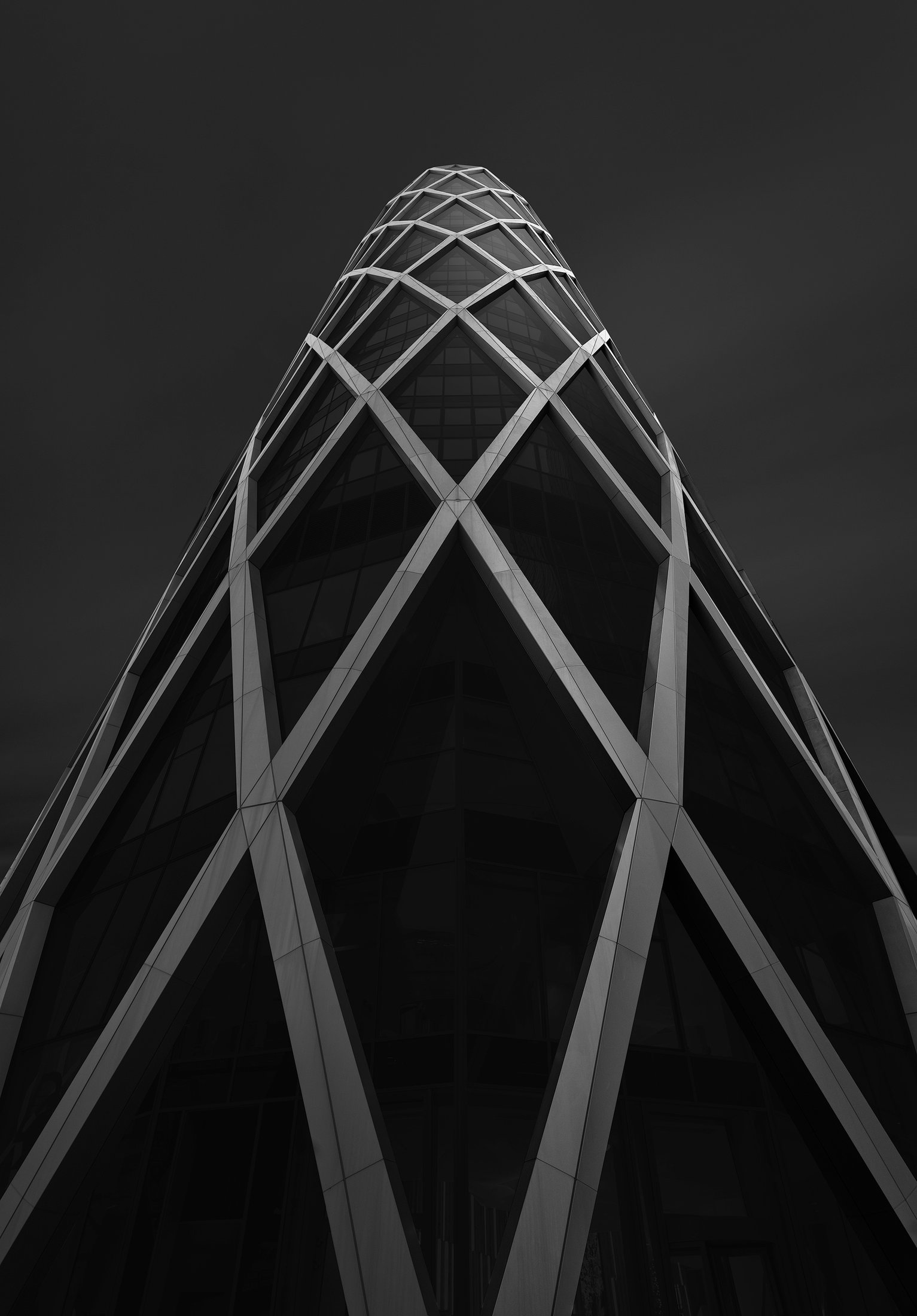 Fine-art architecture in black and white, a study of lines and volumes