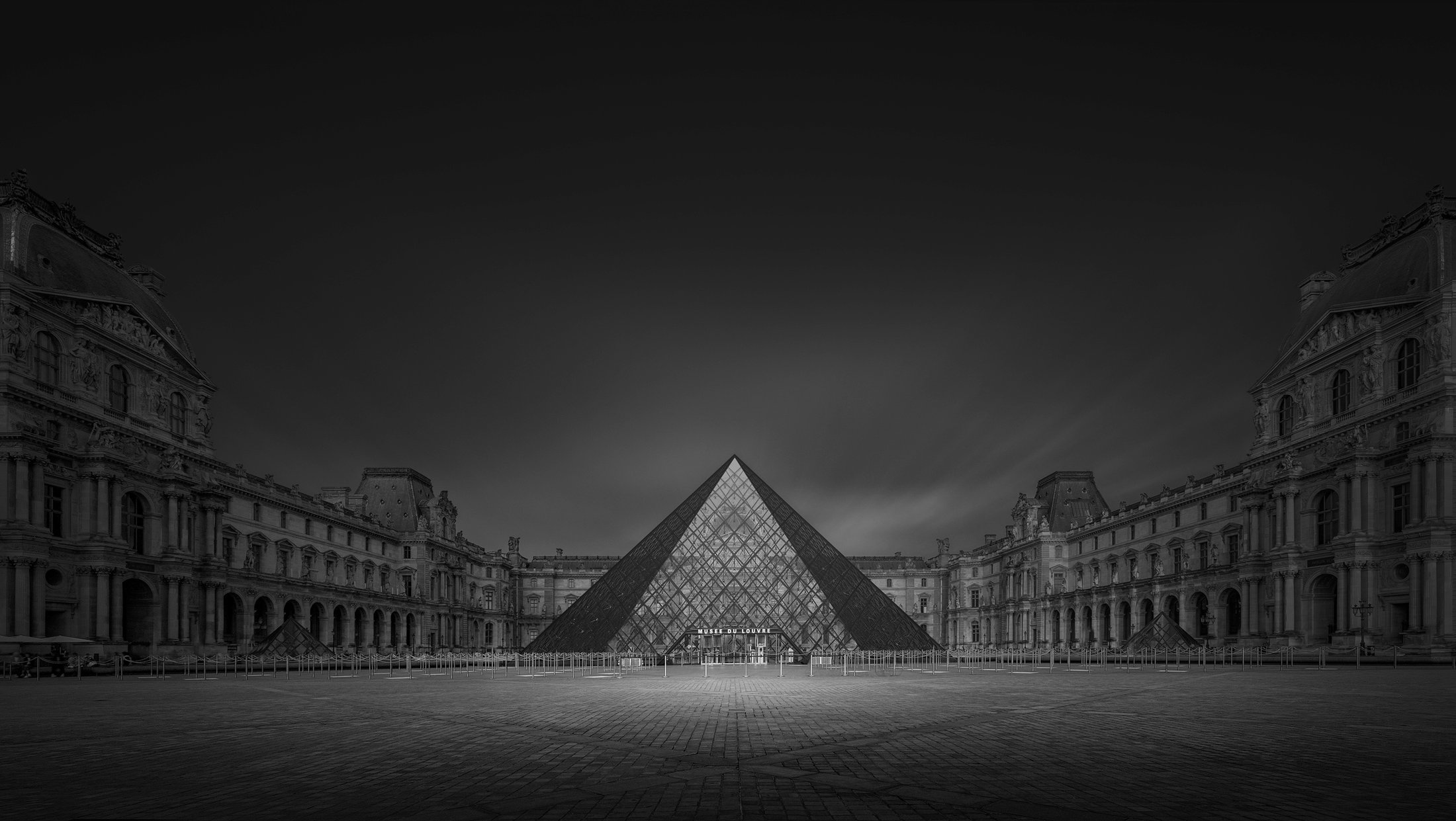Fine-art architecture in black and white, a study of lines and volumes
