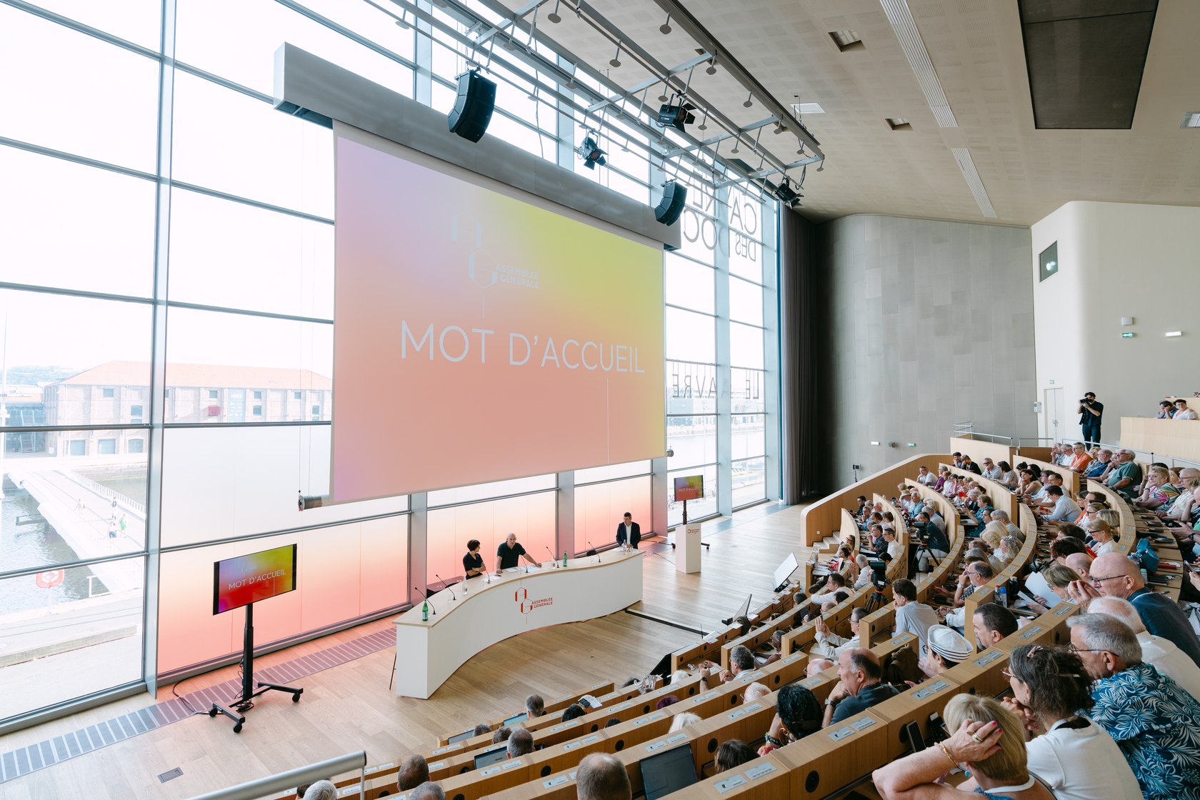Harmonie Mutuelle's annual general meeting at the Carr&eacute; des Docks