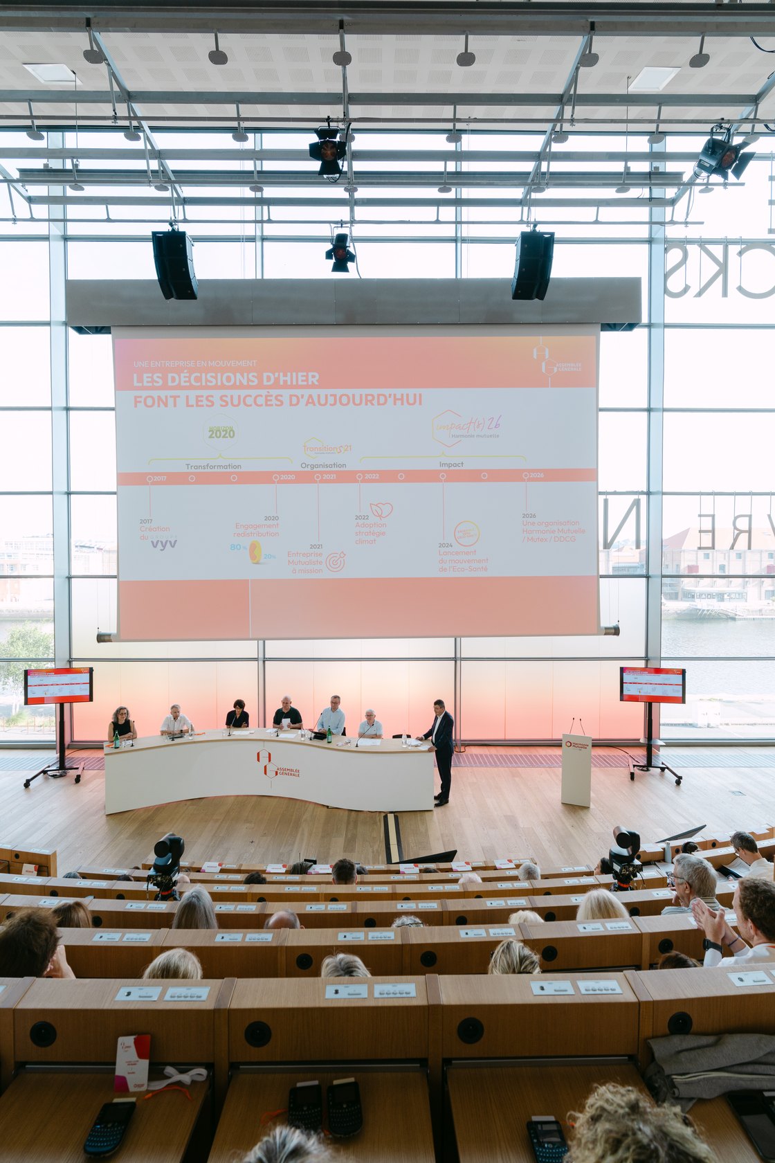 Harmonie Mutuelle's annual general meeting at the Carr&eacute; des Docks