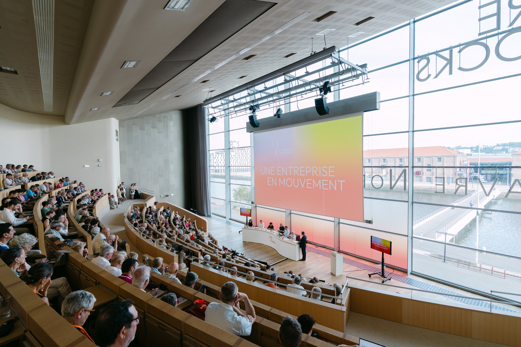 Harmonie Mutuelle's annual general meeting at the Carr&eacute; des Docks