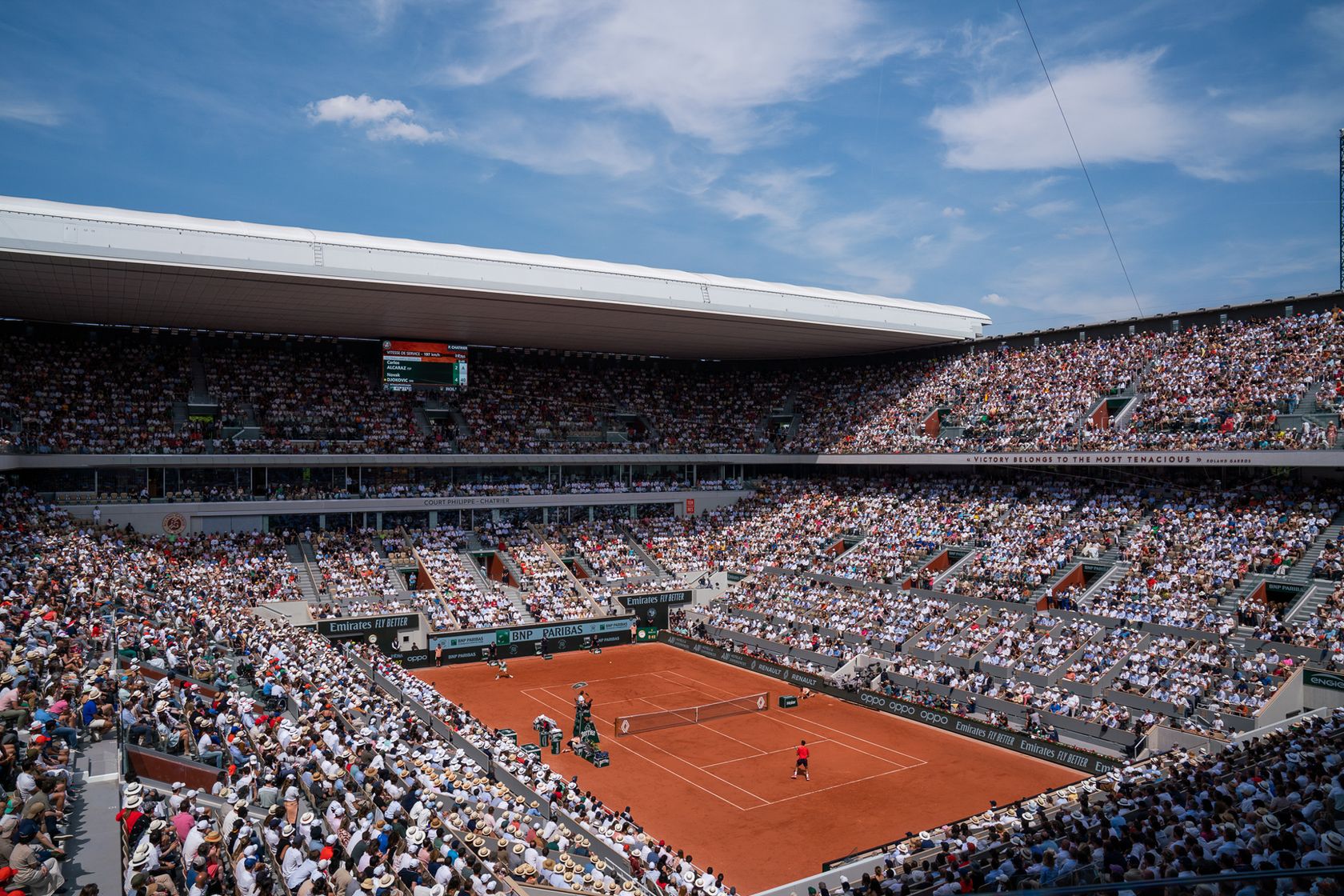 Prime Video setup at Roland-Garros