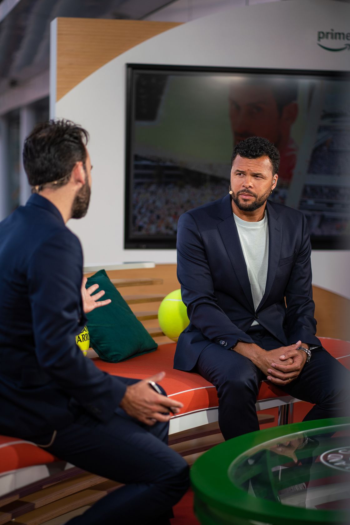 Prime Video setup at Roland-Garros